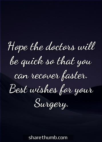 best wishes for surgery operation